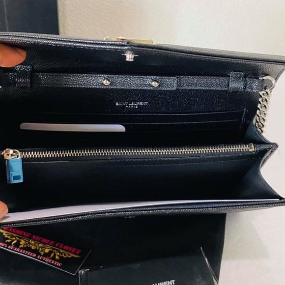 100% Auth YSL WOC Large Envelope Crossbody Bag - Picture 6 of 11